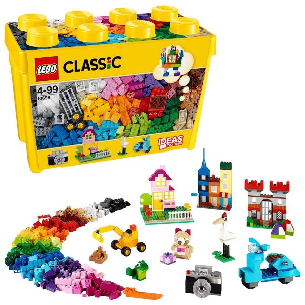 LEGO CLASSIC Scatola Mattoncini Creativi 10698 (Dimensione Grande) (In box 35x16x23 cm)…x2
